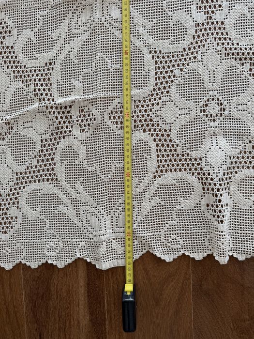 Colcha de renda feita à mão