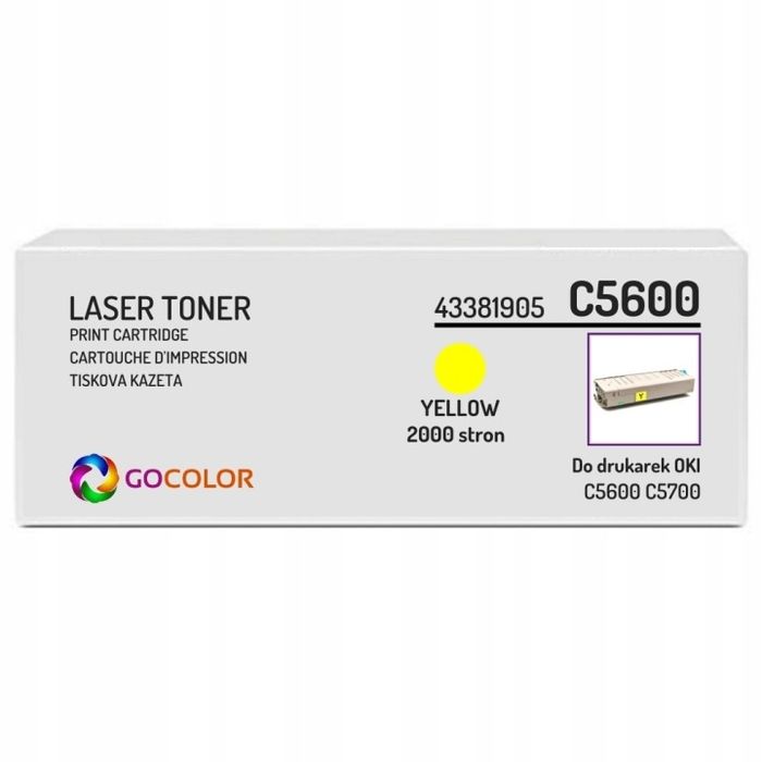 NOWY Toner 43381905 Yellow do OKI C5700 C5600 n, dn
