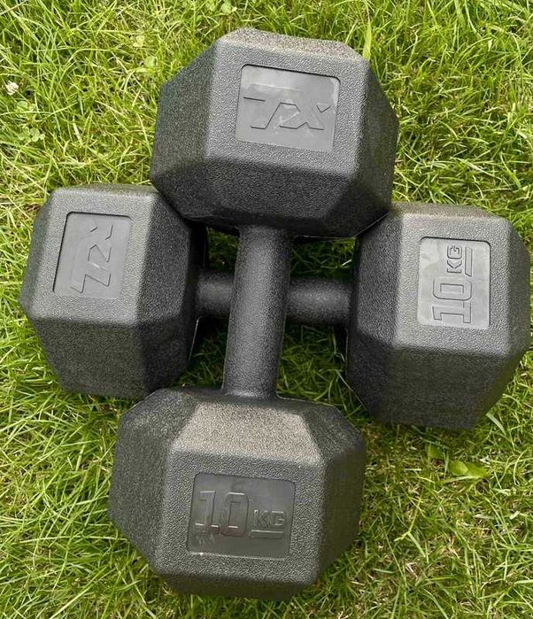 Hantle hantelki ciężarki zestaw do ćwiczeń 2x10kg Trex Sport