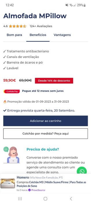 Almofada MPillow Mattreness