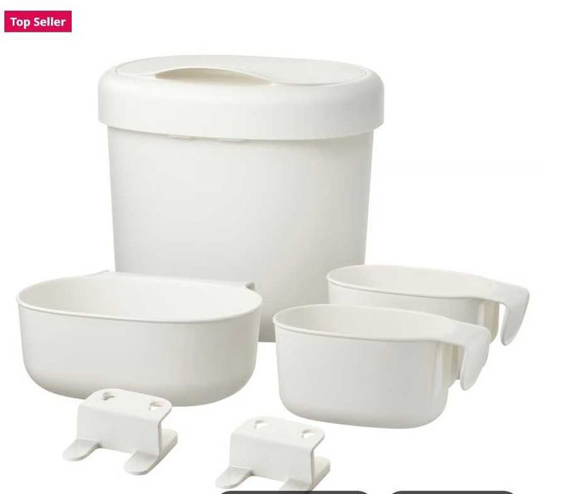 ÖNSKLIG Kosze zawieszane, 4 szt., biały IKEA