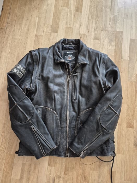 Harley Davidson Riding Gear Skorzana KURTKA KAMIZELKA roz.L