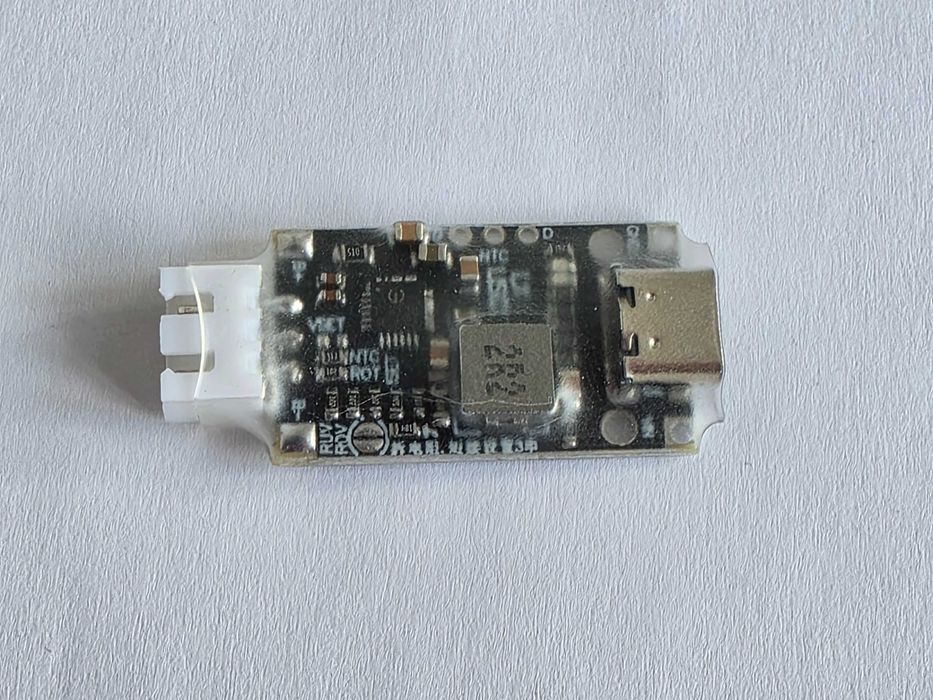 Плата зарядки + тестер 1s/2s, 4.2v/4.35v 0.5A USB-C, BT2.0, PH2.0