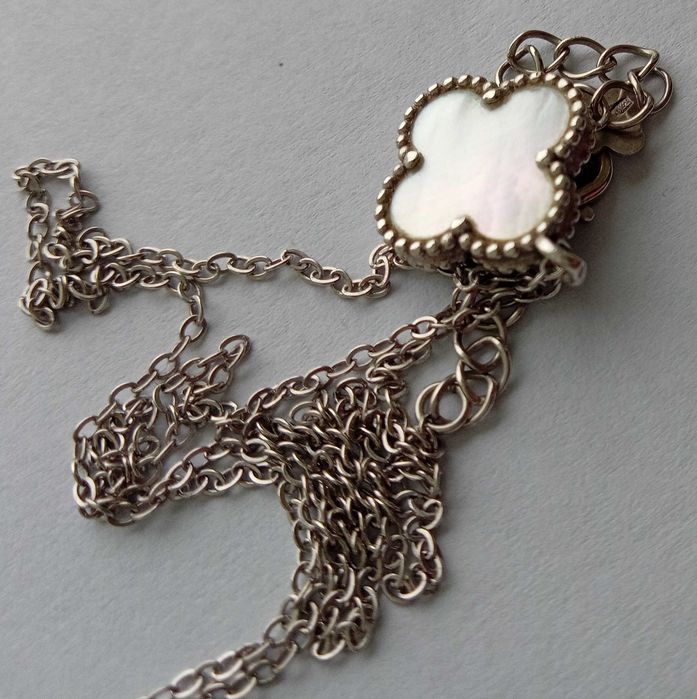 Кулон підвіс двосторонній, на ланцюжку, Срібло 925 проба