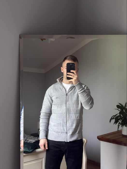 Bluzka sweterek rozpinany szary Quiksilver