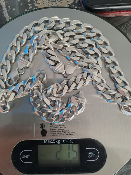 Srebrny zestaw 215 gram
