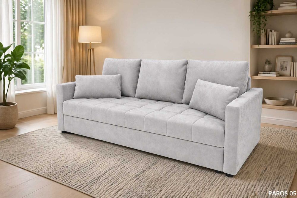 NOWA Sofa, Kanapa DOMINO z funkcją spania KUPUJESZ U PRODUCENTA