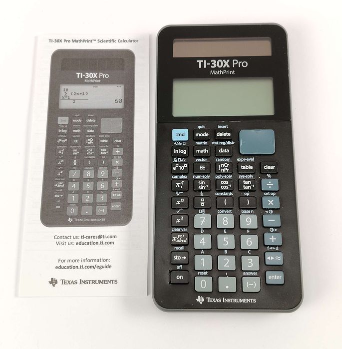 Texas Instruments TI-30X PRO MathPrint Kalkulator, Czarny