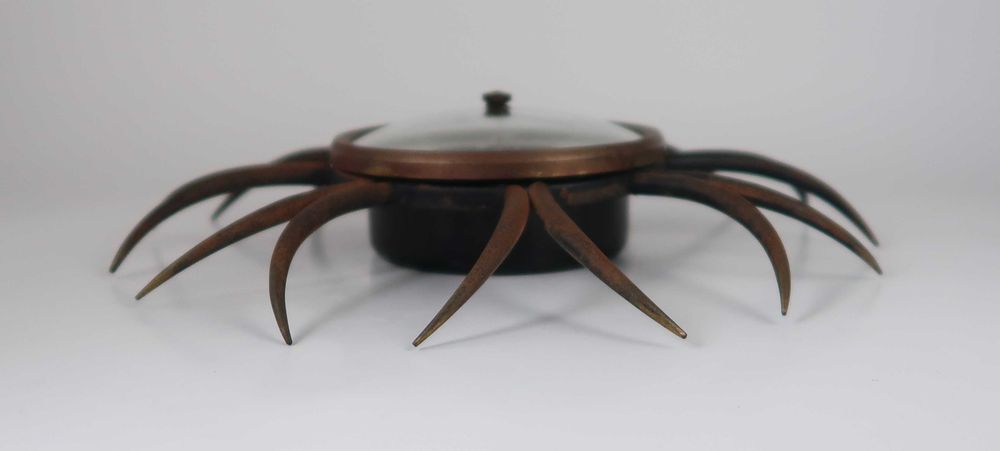 Barômetro Sol antigo em ferro forjado