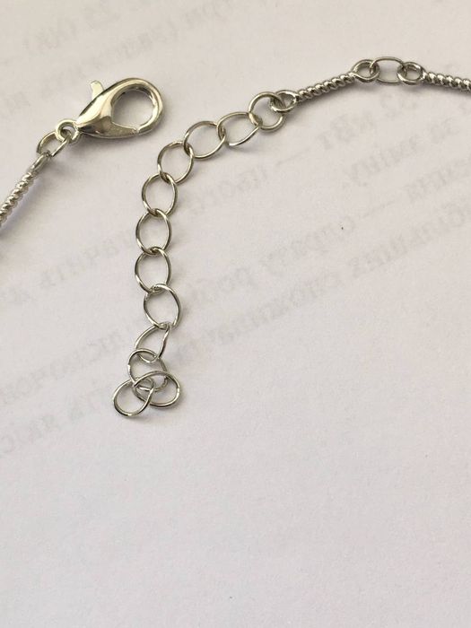 !!Серебряный комплект Chrome Hearts!! с голубым кристаллом!!