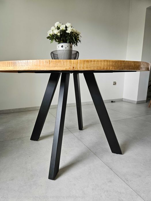 Stół okrągły- drewno mango