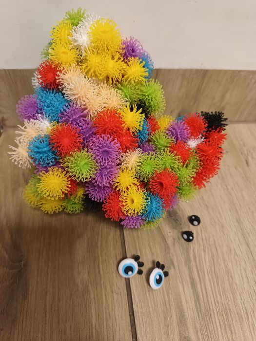 Rzepy czepy zabawka kreatywna klocki kulki układanka