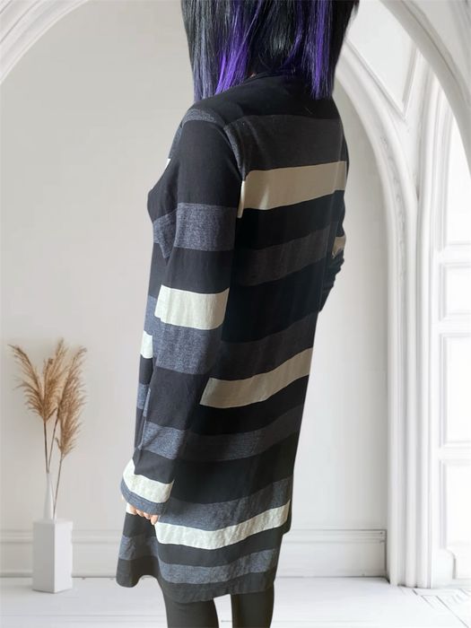 Sweter damski kardigan narzutka w paski rozm 38 M