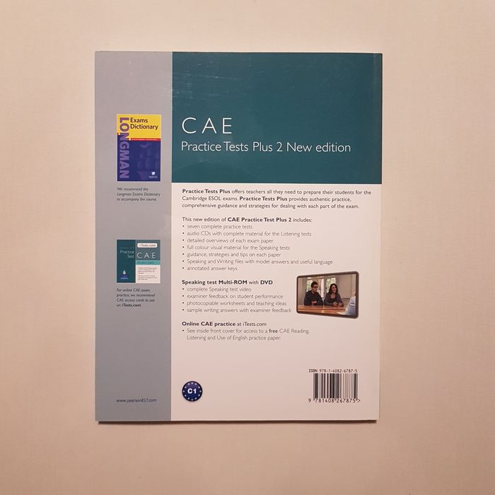 Nowa: CAE Practice Tests Plus 2 with key iTests CD + DVD New Editiion