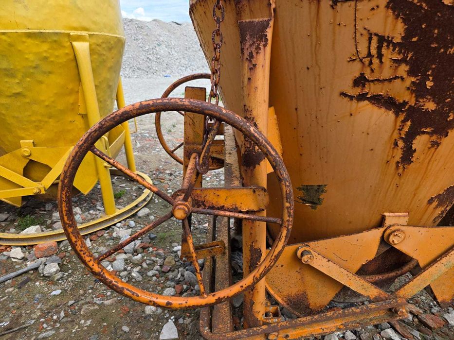 Pojemnik zbiornik kubeł EICHINGER betonu Żuraw dźwig Niemiecki 750L 4