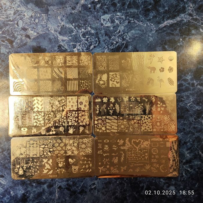 Пластини 17шт. для стемпинга + штамп