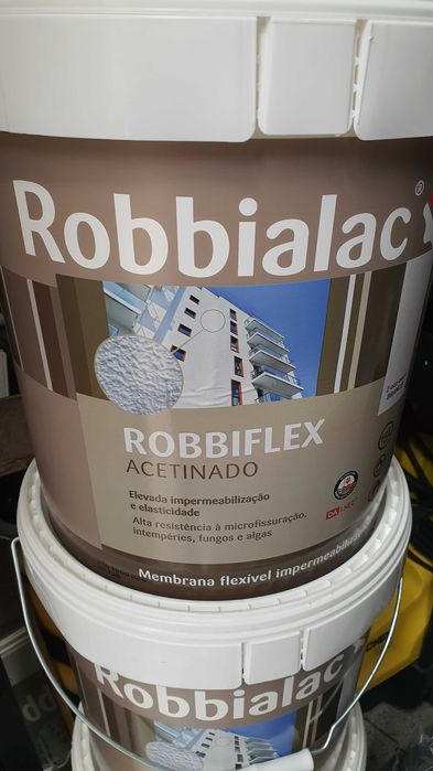 60 litros Tinta Robbialac Robbiflex (membrana) Branco Acetinado