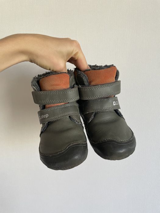 Зимові черевики чобітки ботинки шкіряні dd step, barefoot 27 розмір