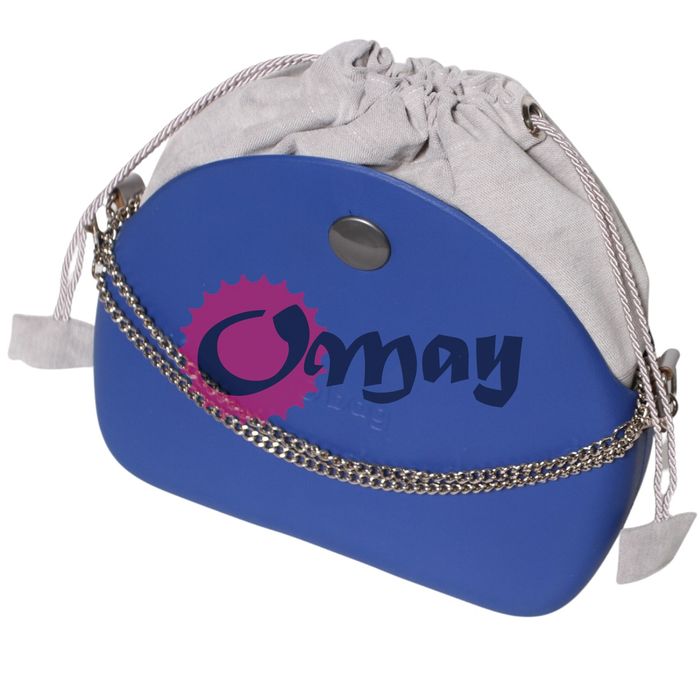 organizer OBAG MOON LIGHT Komin Welur szary jasny 2 kieszenie OMAY