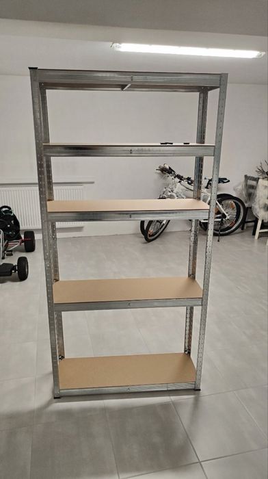 Dwa regały magazynowe metalowe