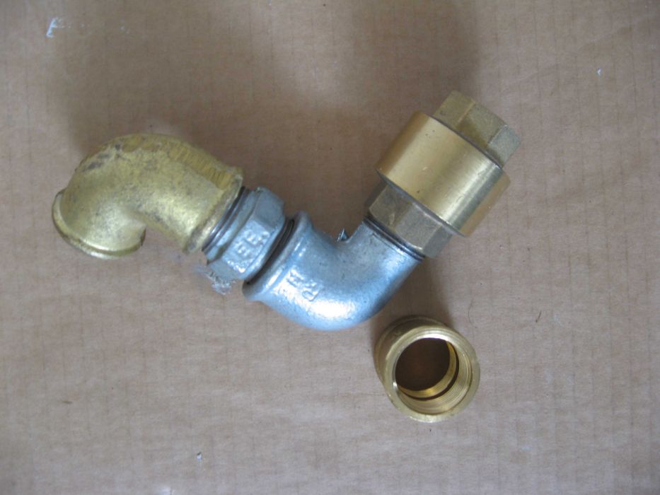 Kolanko, mufa 3/4" zawór zwrotny 3/4"