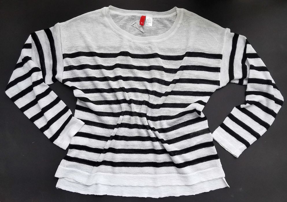 H&M Divided letni sweterek w paski S/M