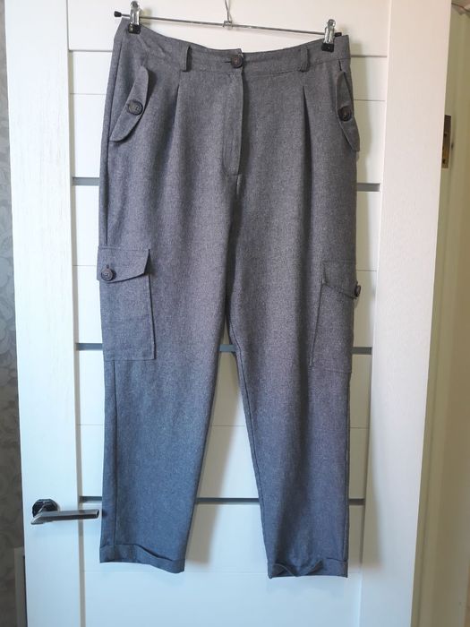 Брюки карго з подворотами на штанінах 14р