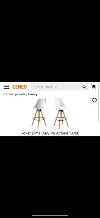 Krzesła kuchenne hoker