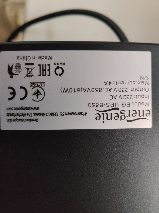 ДБЖ EnerGenie Basic 850 VA (EG-UPS-B850)