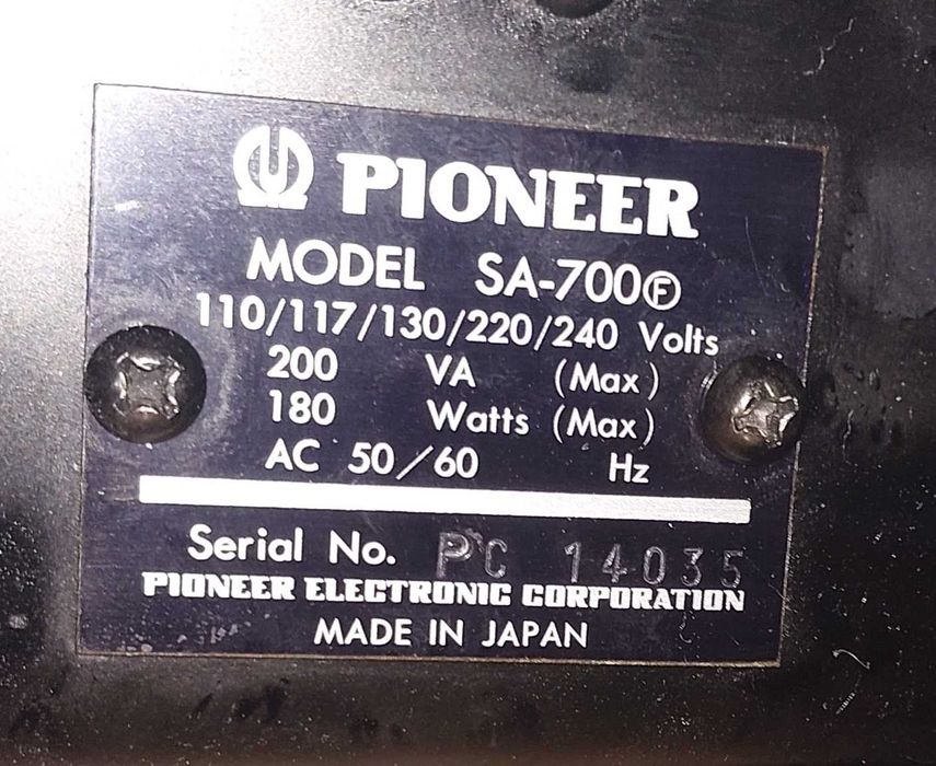 Słynny Pioneer SA700 w Super stanie.