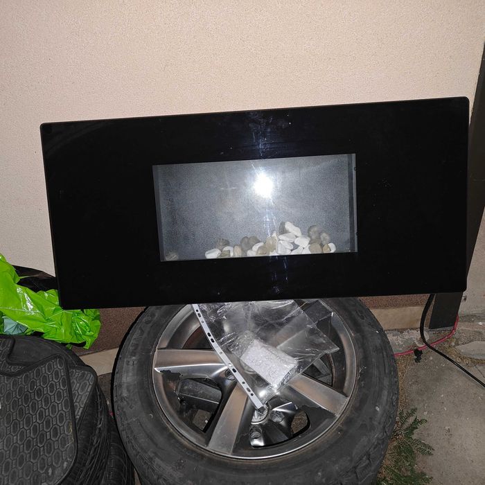 Piec kominek elektryczny oświetlenie, pilot
