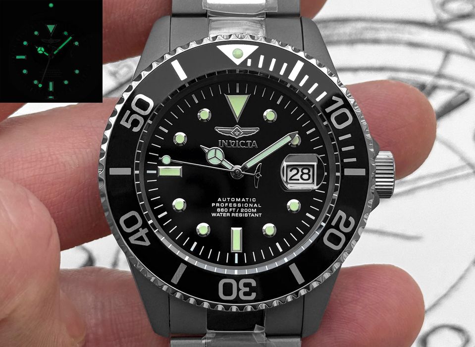 Годинник INVICTA Pro Diver 0420 TITANIUM Automatic 45 mm. 200 MT.