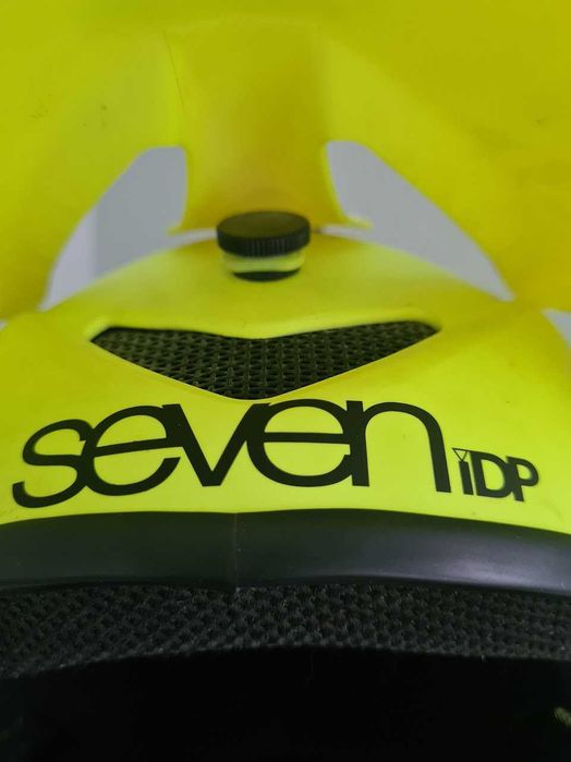 Kask rowerowy fullface 7idp Seven IDP enduro DH freeride roz. M żółty neon