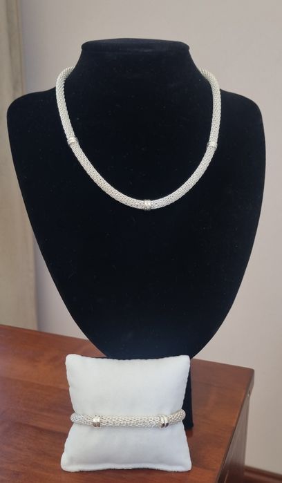 Piękna srebrna bransoletka 925