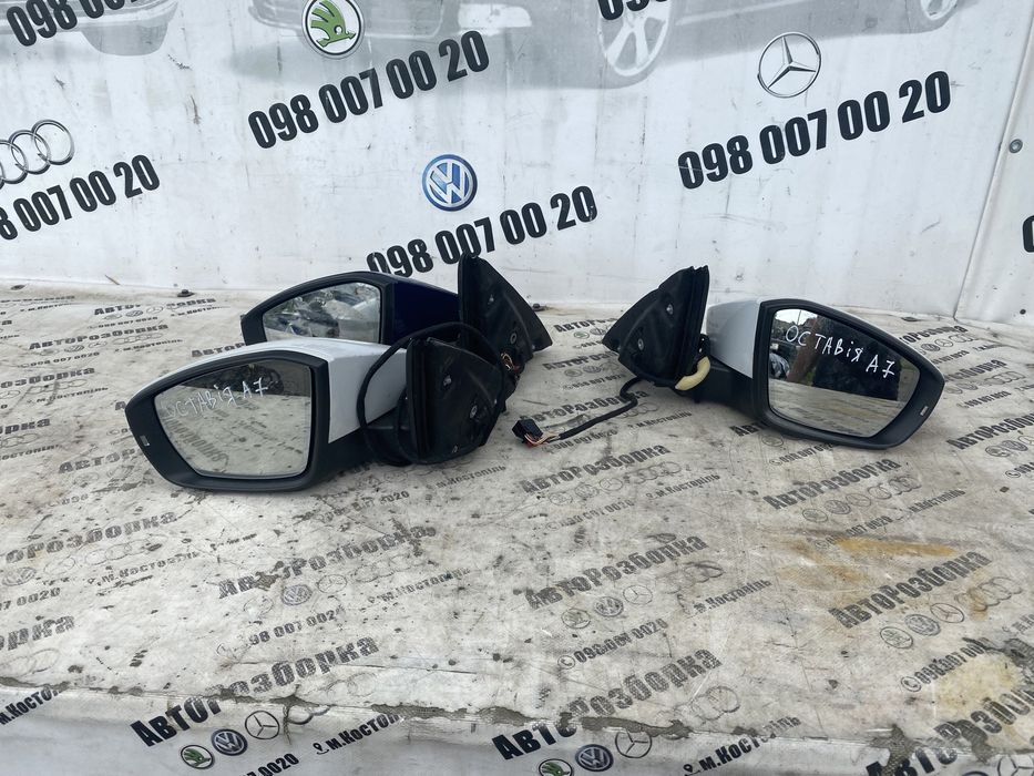 Зеркало бокове праве ліве Skoda Oktavia A7 Шкода Октавія А7