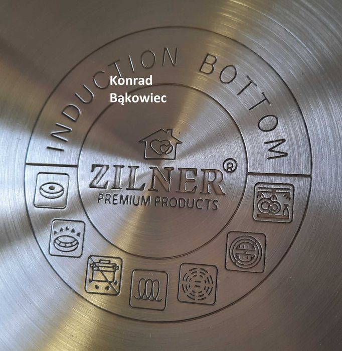 Stal NIERDZEWNA Duży garnek 12L litrów 30cm Indukcja,Gaz.na Rosół,Zupę