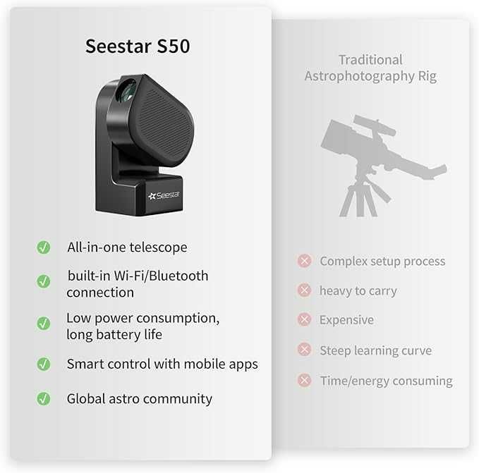 ZWO Seestar S30 - Telescopio digital inteligente