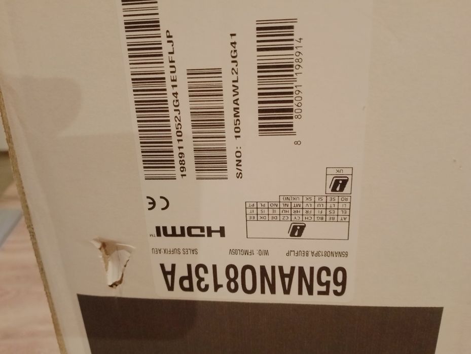 Podświetlenie LG 65NANO813PA