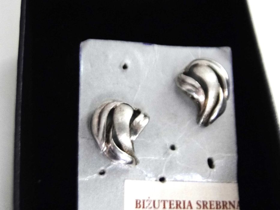 Stare artystyczne kolczyki srebro 925