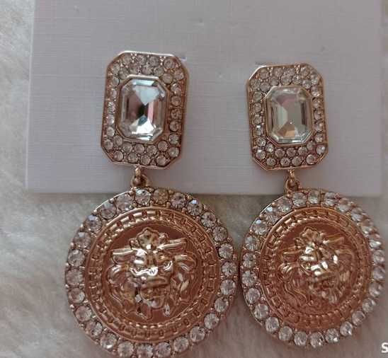 RIVER ISLAND/Bogato zdobione kolczyki wieczorowe z Londynu, NOWE