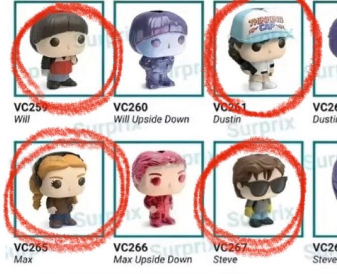 Обмін фігурками kinder joy Stranger things