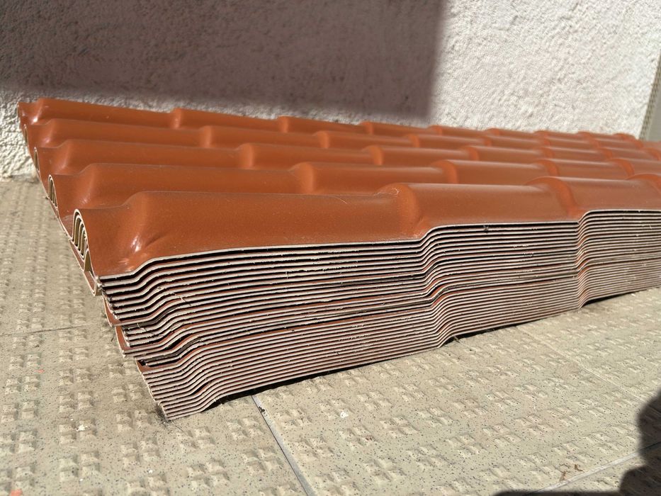 Telhas / Chapas de cobertura Cover Life PL. LATINA em tecnopolímero, cor Terra Natural