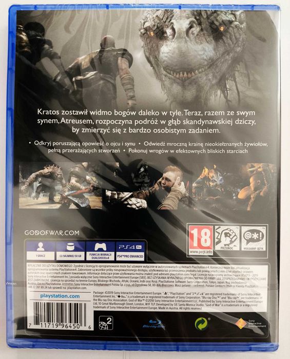 God of War PS4 PS5 PL PlayStation gra NOWA