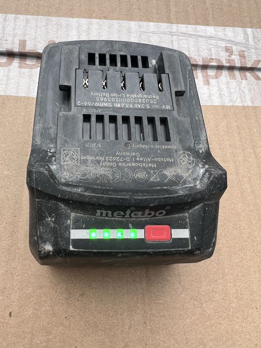 Zestaw Akumulatorów Metabo 18 V Li-Power – 5.2 Ah oraz 2.0 Ah (CAS)