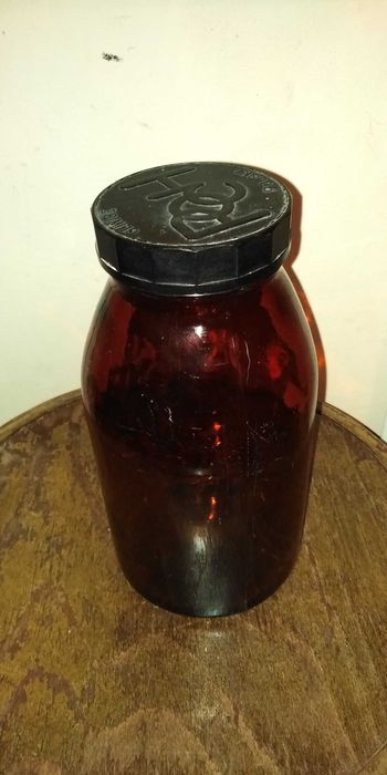 Butelka apteczna słój PRL duża polska