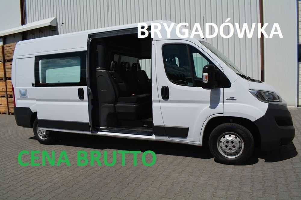 Fiat Ducato brygadówka 6-osobowa  MAXI L3  TYLKO 149 TYŚ KM holenderka 6-osobowy długi wysoki KLIMA