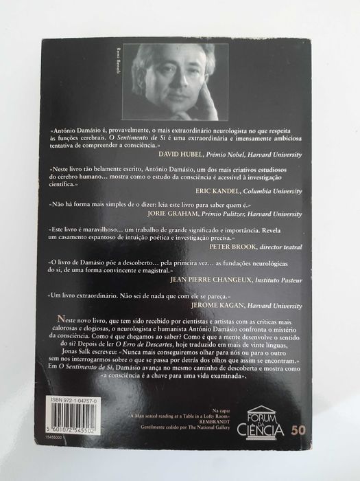Livro "O Sentimento de Si” – António Damásio | 5ª Edição (Junho 2000)