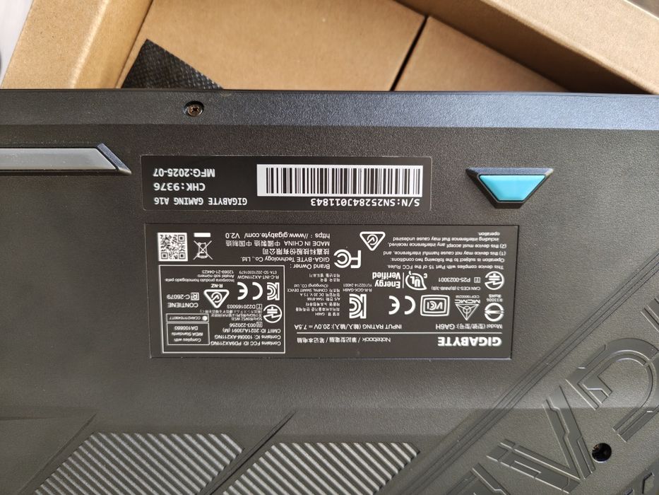 Ноутбук gigabyte gaming A16