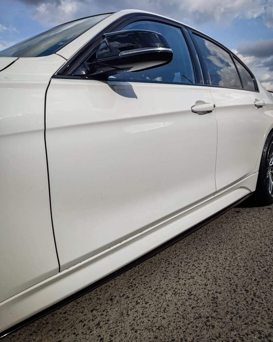 BMW F30 F31 Dokładnie Boczne progów M-performance Czarny Połysk