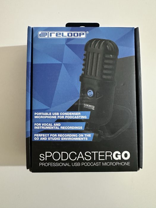 Reloop spodcaster go mikrofon nowy